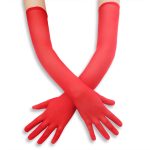 Soft Thin See-through Mesh Long Gloves - Image 11