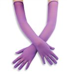 Soft Thin See-through Mesh Long Gloves - Image 4