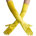 Multi-colored Satin Dancing Long Gloves - Image 7