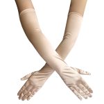 Multi-colored Satin Dancing Long Gloves - Image 8