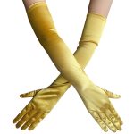Multi-colored Satin Dancing Long Gloves - Image 13