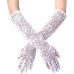 Long Women's Lace Party Accessories Gloves - Image 3