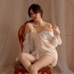 Boyfriend Style Off Shoulder Chain Shirt - Image 7