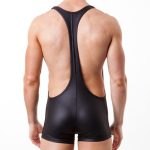 Chic Leather Vest One-piece Suit For Men - Image 2