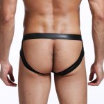 New Leather Hollowed-out Assless Briefs - Image 4