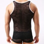 Men Hot Lace See-through Vest Sexy Lingerie - Image 8