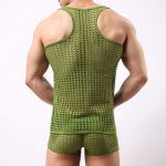 New Design Checked Hollowed-out Vest Made For Men - Image 8