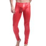 Men Sexy Evening Show Slim Leather Pants - Image 3