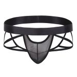 Black Men's Mesh Faux Panties Underwear