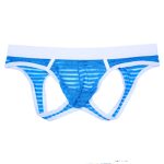 Men Young Pinstripe Low-rise Breathable Briefs - Image 3