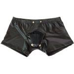 Men's Faux Leather Easy To Open Boxer Brief - Image 3