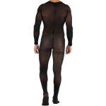 Mesh Long-sleeved Crotchless Jampsuit - Image 5