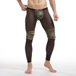 Nigth Show Spliced With Camouflage Mesh Shaping Pants - Image 2
