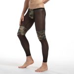 Nigth Show Spliced With Camouflage Mesh Shaping Pants - Image 3