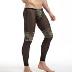 Nigth Show Spliced With Camouflage Mesh Shaping Pants - Image 4