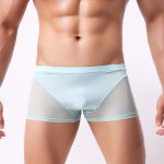 Men Naked Feeling Comfortable Ice Silk Boxer Briefs - Image 6