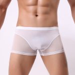 Men Naked Feeling Comfortable Ice Silk Boxer Briefs - Image 9
