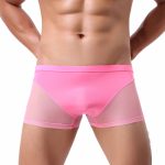 Men Naked Feeling Comfortable Ice Silk Boxer Briefs - Image 2