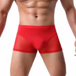 Men Naked Feeling Comfortable Ice Silk Boxer Briefs - Image 4