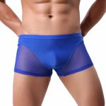 Men Naked Feeling Comfortable Ice Silk Boxer Briefs - Image 5