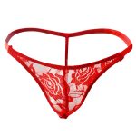New Men Lace Rose Pattern T-back Sexy Panty - Image 4