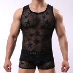 Fashion Star Pattern Breathable Nigthwear Vest - Image 6
