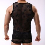 Fashion Star Pattern Breathable Nigthwear Vest - Image 4