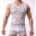 Fashion Star Pattern Breathable Nigthwear Vest - Image 5