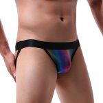 Fantastic Rainbow Printed Assless Panty For Men - Image 2