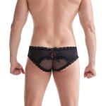 Men Sexy Lace Back Hollowed-out Mesh Panty - Image 3