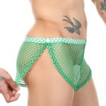 Men Side Slit Big Fishnet Boxers Sexy Nightwear - Image 7