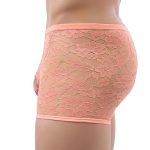 Attractive Lace Gay Low-waist Boxers Men Shorts