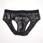 New Patent Leather Spliced With Mesh Assless Panty - Image 4
