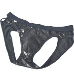 Men Faux Leather Rings Assless Panty - Image 4