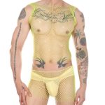 Night Club Shining Rhinestone Fishnet Vest - Image 4