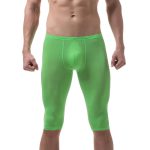 Men Hot Ice Silk Elastic Fifth Pants