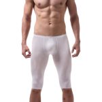 Men Hot Ice Silk Elastic Fifth Pants - Image 3