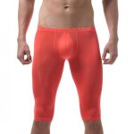 Men Hot Ice Silk Elastic Fifth Pants - Image 4