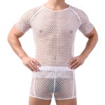 Sultry Men Breathable Fishnet T-shirt - Image 6