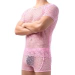 Sultry Men Breathable Fishnet T-shirt - Image 2