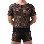 Sultry Men Breathable Fishnet T-shirt - Image 5