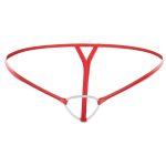 Men Thin Strap T-back With Silicone Ring