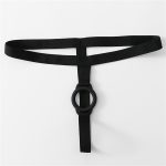 Men Simple Lasting Delay T-back With Silicone Ring