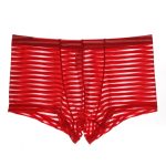 Fashion Men Transparent Striped Boxers - Image 4