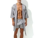 Sexy Bandaged Relaxed Bathrobe For Men - Image 13