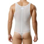 New Men's Vest Jumpsuit Mesh Sexy Underwears