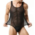 New Men's Vest Jumpsuit Mesh Sexy Underwears - Image 2