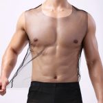 Hot See-through Fishnet Loose Vest For Men