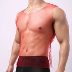 Hot See-through Fishnet Loose Vest For Men - Image 3