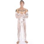 High Quality Men's Night Robe Lace Gown - Image 7